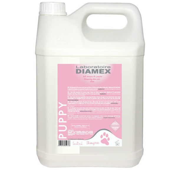 Diamex Puppy Shampoo – Extremely Gentle Concentrated Formula, 1:8 Dilution, 5L Bottle