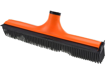 V7 Rubber Grooming Broom – Telescopic Pole, Innovative Red Design, Efficient Hair Removal