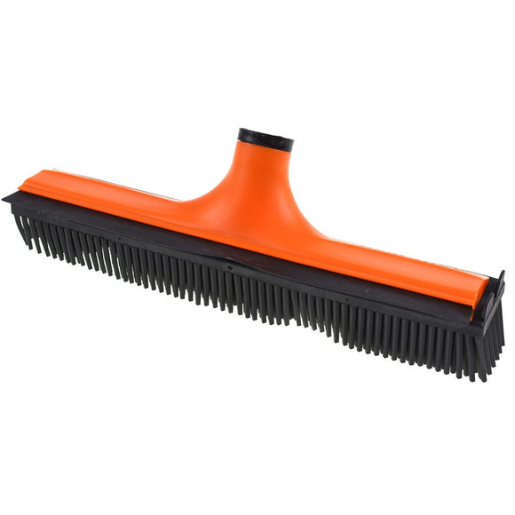 V7 Rubber Grooming Broom – Telescopic Pole, Innovative Red Design, Efficient Hair Removal