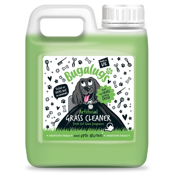 Bugalugs Grass Cleaner 1L – Concentrated Surface Disinfectant, Fresh Cut Grass Scent, 1:10 Dilution