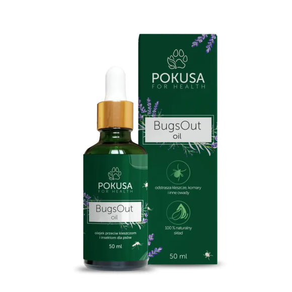 Pokusa BugsOut Oil 50ml – Natural Protective Formula, Repels Ticks and Insects
