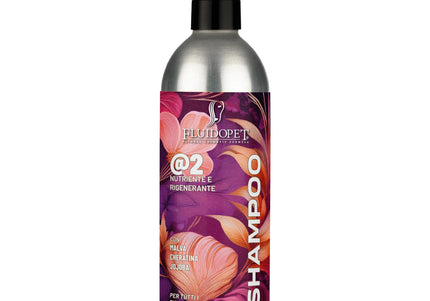 FluidoPet EcoPet @2 Nourishing & Regenerating Shampoo with Keratin and Panthenol, 1:20 Concentrate, 500ml