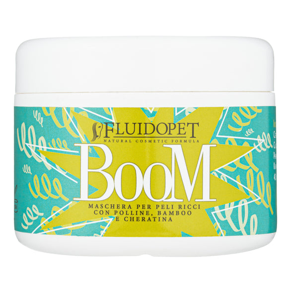 FluidoPet Boom Mask – Keratin-Infused Professional Grooming Mask, 250ml, Enhances Curly and Wiry Coats