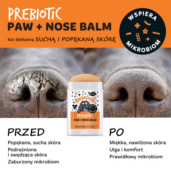 Bugalugs Pre, Post + Probiotic Paw & Nose Balm Stick 40g