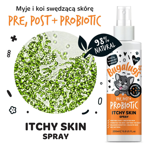 Bugalugs Pre, Post + Probiotic Itchy Skin Cat Coat Spray - 200 ml