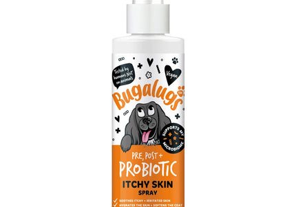 Bugalugs Pre, Post + Probiotic Itchy Skin Dog Spray 200ml