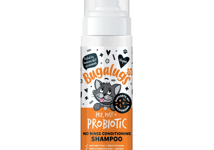Bugalugs Pre, Post + Probiotic No Rinse Cat Conditioning Shampoo - 200 ml