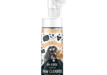 Bugalugs No Rinse Oatmeal Paw Cleaner 200ml – Gentle Cleansing Foam, Moisturizing Formula