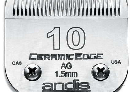 Andis CeramicEdge No. 10 Clipper Blade – 1.5mm, Durable Ceramic Cutting Edge