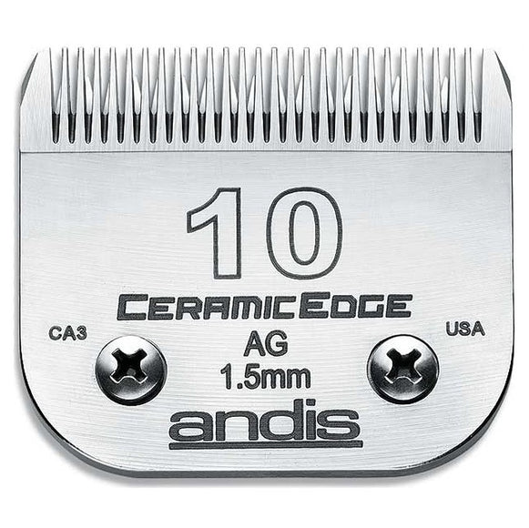 Andis CeramicEdge No. 10 Clipper Blade – 1.5mm, Durable Ceramic Cutting Edge