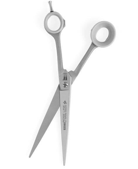 Witte Rose Line 8" Straight Grooming Scissors – Micro-Bevel Edge, Precision Cutting