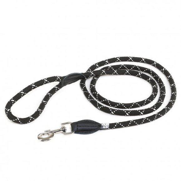 Julius-K9 Rope Leash – 200cm Durable Lead with Leather Finish, 12mm Thick
