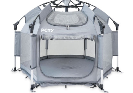 Pety Playpen Small – Foldable Tent with Mat and Cover, Lightweight Design for Travel and Events