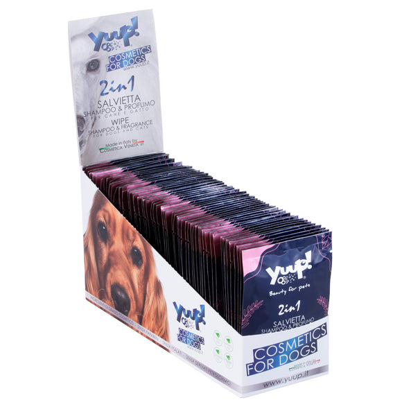 Yuup! Shampoo & Fragrance Wipes – Scented Fur Cleaning Wipes with Gentle Formula, 60 Pack
