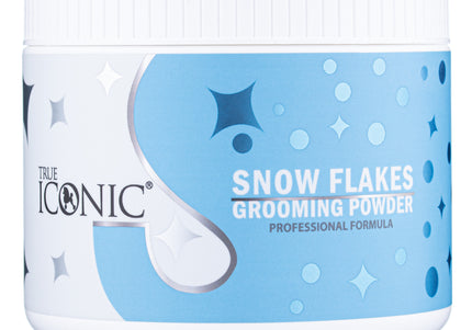True Iconic Snow Flakes Powder 250g – Ultra-Fine Soft Grooming Powder, Gentle Formula