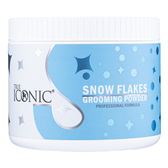 True Iconic Snow Flakes Powder 250g – Ultra-Fine Soft Grooming Powder, Gentle Formula