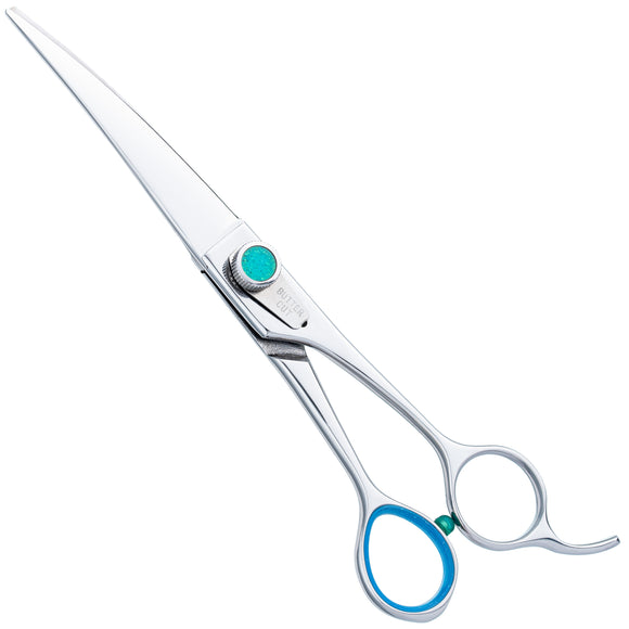 Geib Super Gator Curved Grooming Scissors – Triple-Hardened Stainless Steel, Ergonomic Micro-Grind Blades
