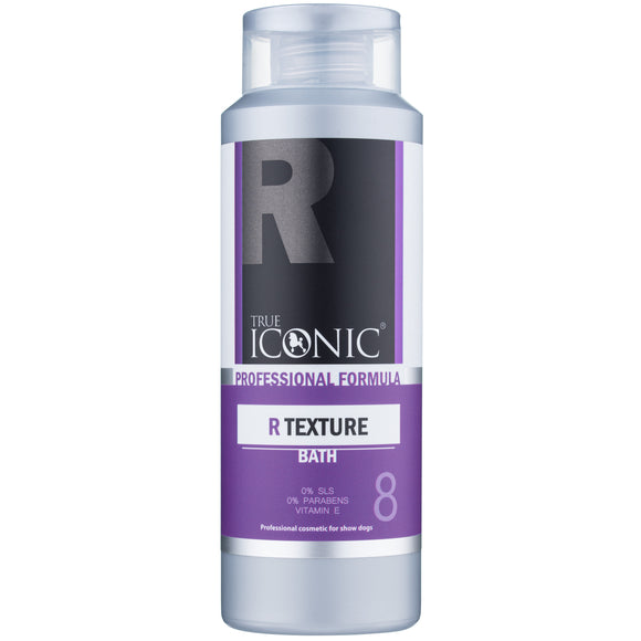 True Iconic R-Texture Bath Shampoo – Concentrated 1:7 Formula, 400ml, Enhances Wire Coat Texture