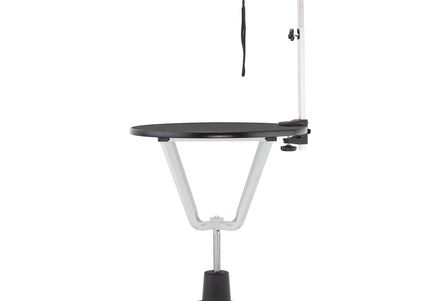 Blovi Event Hydraulic Grooming Table – 70cm Rotating Surface, Adjustable Height, Black Finish