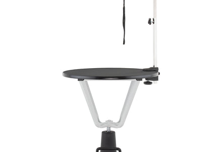 Blovi Event Hydraulic Grooming Table – 70cm Rotating Surface, Adjustable Height, Black Finish