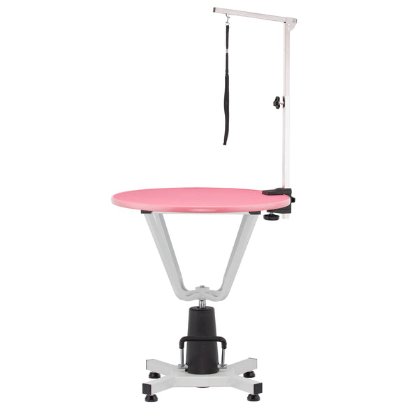 Blovi Event Hydraulic Grooming Table – 70cm Rotating Surface, Adjustable Height, Black Finish