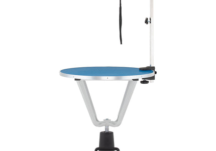 Blovi Event Hydraulic Grooming Table – 70cm Rotating Surface, Adjustable Height, Black Finish