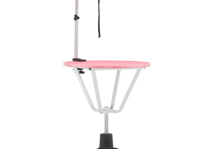 Blovi Event Hydraulic Grooming Table – 70cm Rotating Surface, Adjustable Height, Black Finish