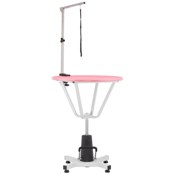 Blovi Event Hydraulic Grooming Table – 70cm Rotating Surface, Adjustable Height, Black Finish