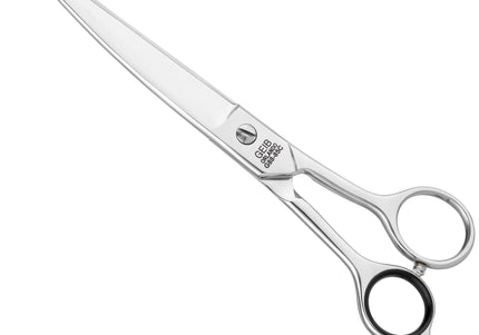 Geib Gator 88 Curved Scissors 10 Inch – Solid Wide Blade Grooming Shears with Micro-Grind Edge