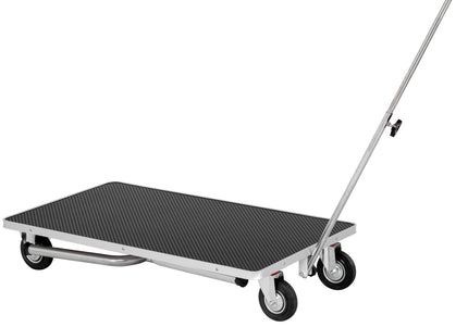 Blovi Trimming Table – Black 95x55cm Tabletop with Wheels, Extension Arm and Storage Basket
