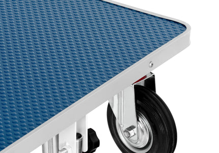 Blovi Trimming Table – Black 95x55cm Tabletop with Wheels, Extension Arm and Storage Basket