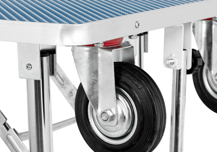 Blovi Trimming Table – Black 95x55cm Tabletop with Wheels, Extension Arm and Storage Basket