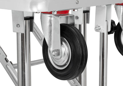 Blovi Trimming Table – Black 95x55cm Tabletop with Wheels, Extension Arm and Storage Basket