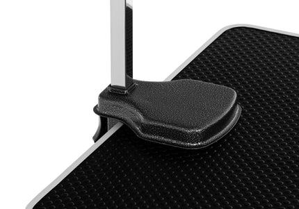 Blovi Trimming Table – Black 95x55cm Tabletop with Wheels, Extension Arm and Storage Basket