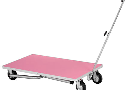 Blovi Trimming Table – Black 95x55cm Tabletop with Wheels, Extension Arm and Storage Basket