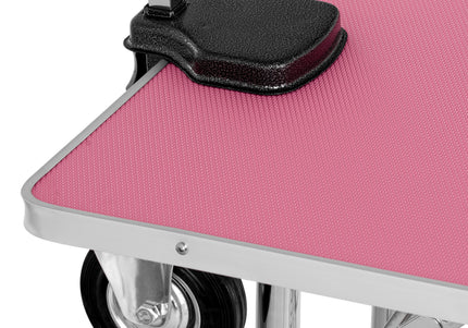 Blovi Trimming Table – Black 95x55cm Tabletop with Wheels, Extension Arm and Storage Basket