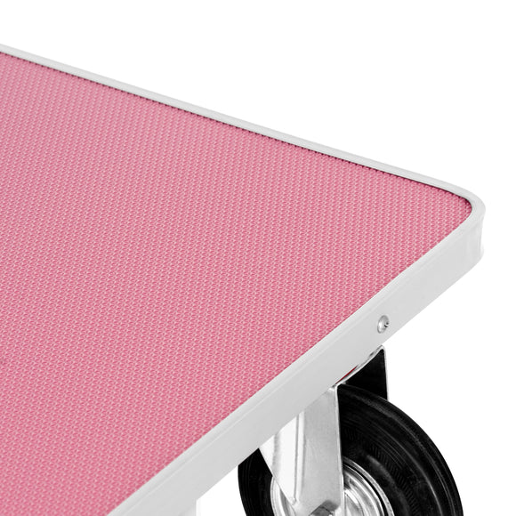 Blovi Trimming Table – Black 95x55cm Tabletop with Wheels, Extension Arm and Storage Basket