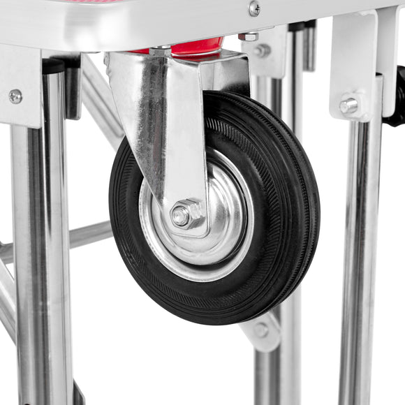 Blovi Trimming Table – Black 95x55cm Tabletop with Wheels, Extension Arm and Storage Basket