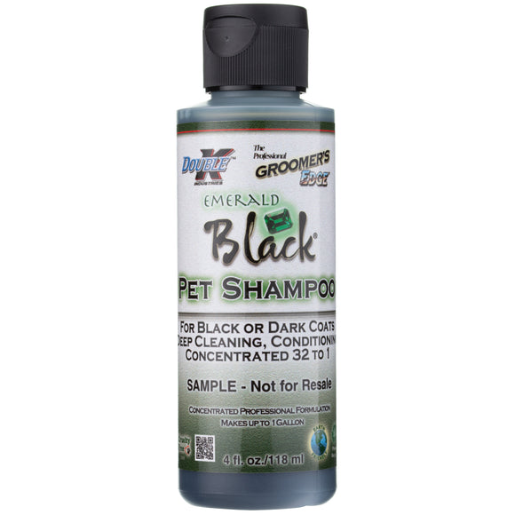 Double K Emerald Black Shampoo – Concentrated Color-Enhancing Formula for Dark Coats, 118ml