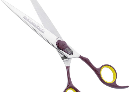 Geib Avanti Comfort Plus Straight Scissors – 9.5" Ergonomic Micro-Bevel Professional Grooming Shears
