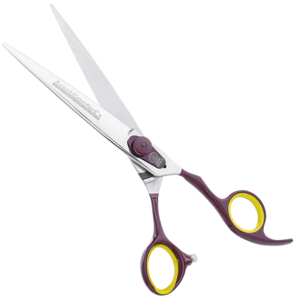 Geib Avanti Comfort Plus Straight Scissors – 9.5" Ergonomic Micro-Bevel Professional Grooming Shears