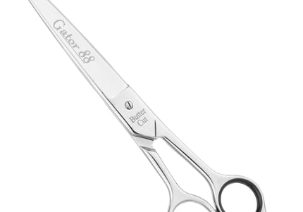 Geib Gator 88 Straight Grooming Scissors 10" – Wide Blades, Micro-Grind Precision