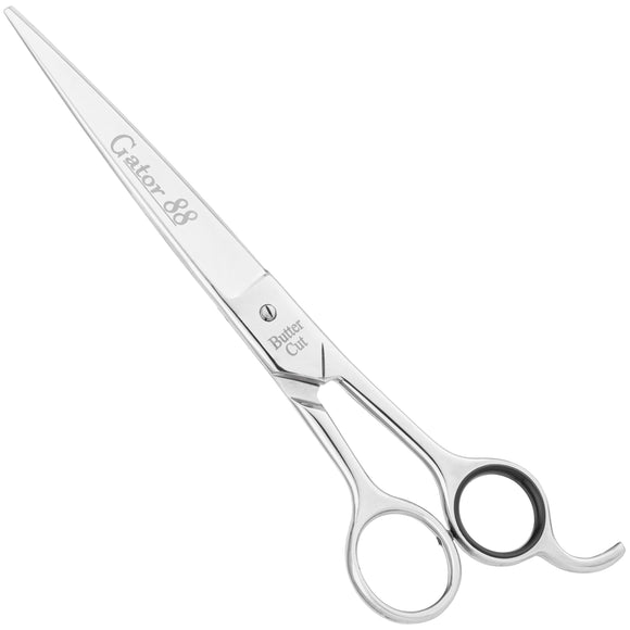 Geib Gator 88 Straight Grooming Scissors 10" – Wide Blades, Micro-Grind Precision