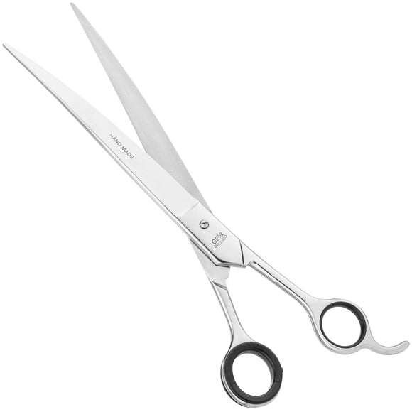 Geib Gator 88 Curved Scissors 10 Inch – Solid Wide Blade Grooming Shears with Micro-Grind Edge