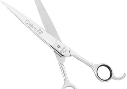 Geib Gator 88 Straight Grooming Scissors 10" – Wide Blades, Micro-Grind Precision