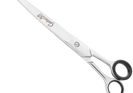 Geib Gator 88 Curved Scissors 10 Inch – Solid Wide Blade Grooming Shears with Micro-Grind Edge