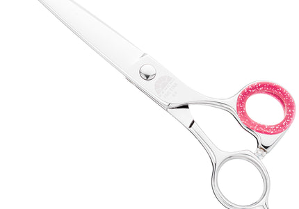 Kenchii Five Star Offset Grooming Scissors – 9 Inch Straight Blade, Ergonomic Design