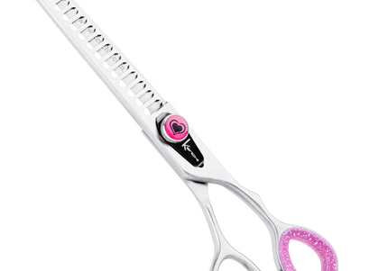 Kenchii Love Chunkers 7" Thinning Grooming Scissors – Single-Sided, 17-Tooth Precision Design