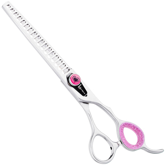 Kenchii Love Chunkers 7" Thinning Grooming Scissors – Single-Sided, 17-Tooth Precision Design