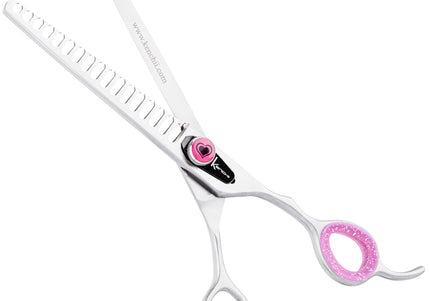 Kenchii Love Chunkers 7" Thinning Grooming Scissors – Single-Sided, 17-Tooth Precision Design